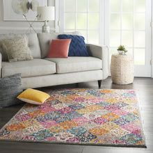 2’ X 3’ Muted Brights Floral Diamond Scatter Rug