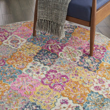 2’ X 3’ Muted Brights Floral Diamond Scatter Rug