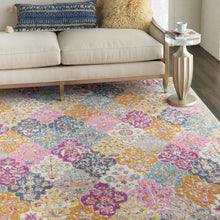 2’ X 3’ Muted Brights Floral Diamond Scatter Rug