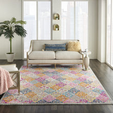2’ X 3’ Muted Brights Floral Diamond Scatter Rug