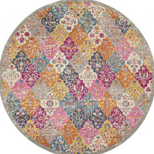 2’ X 3’ Muted Brights Floral Diamond Scatter Rug
