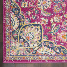 2’ X 6’ Pink And Ivory Medallion Runner Rug