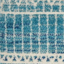 2’ X 3’ Navy Blue Ornate Stripes Scatter Rug