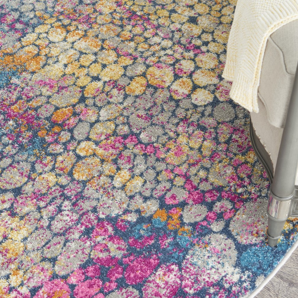 2’ X 6’ Yellow And Pink Coral Reef Runner Rug