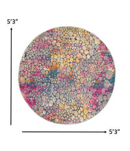 2’ X 6’ Yellow And Pink Coral Reef Runner Rug