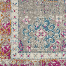 Gray Distressed Ornamental Area Rug - 4’ x 6’