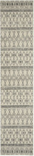 2’ X 10’ Ivory And Gray Berber Pattern Runner Rug