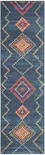 2’ X 3’ Navy Blue Berber Pattern Scatter Rug