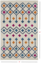 2’ X 3’ Ivory Jewels Geometric Scatter Rug