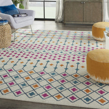 2’ X 3’ Ivory Jewels Geometric Scatter Rug