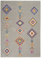 2’ X 3’ Gray And Multicolor Geometric Scatter Rug
