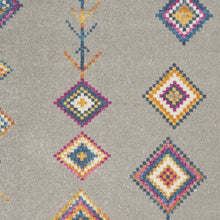 2’ X 3’ Gray And Multicolor Geometric Scatter Rug