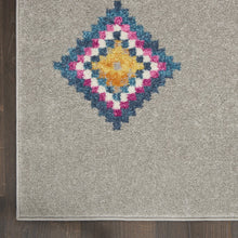 2’ X 3’ Gray And Multicolor Geometric Scatter Rug