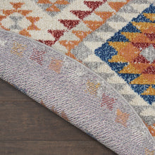 2’ X 6’ Ivory And Red Diamonds Runner Rug