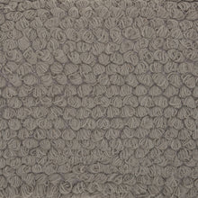 Curly Loops Light Gray Wool Cotton Blend Throw Pillow