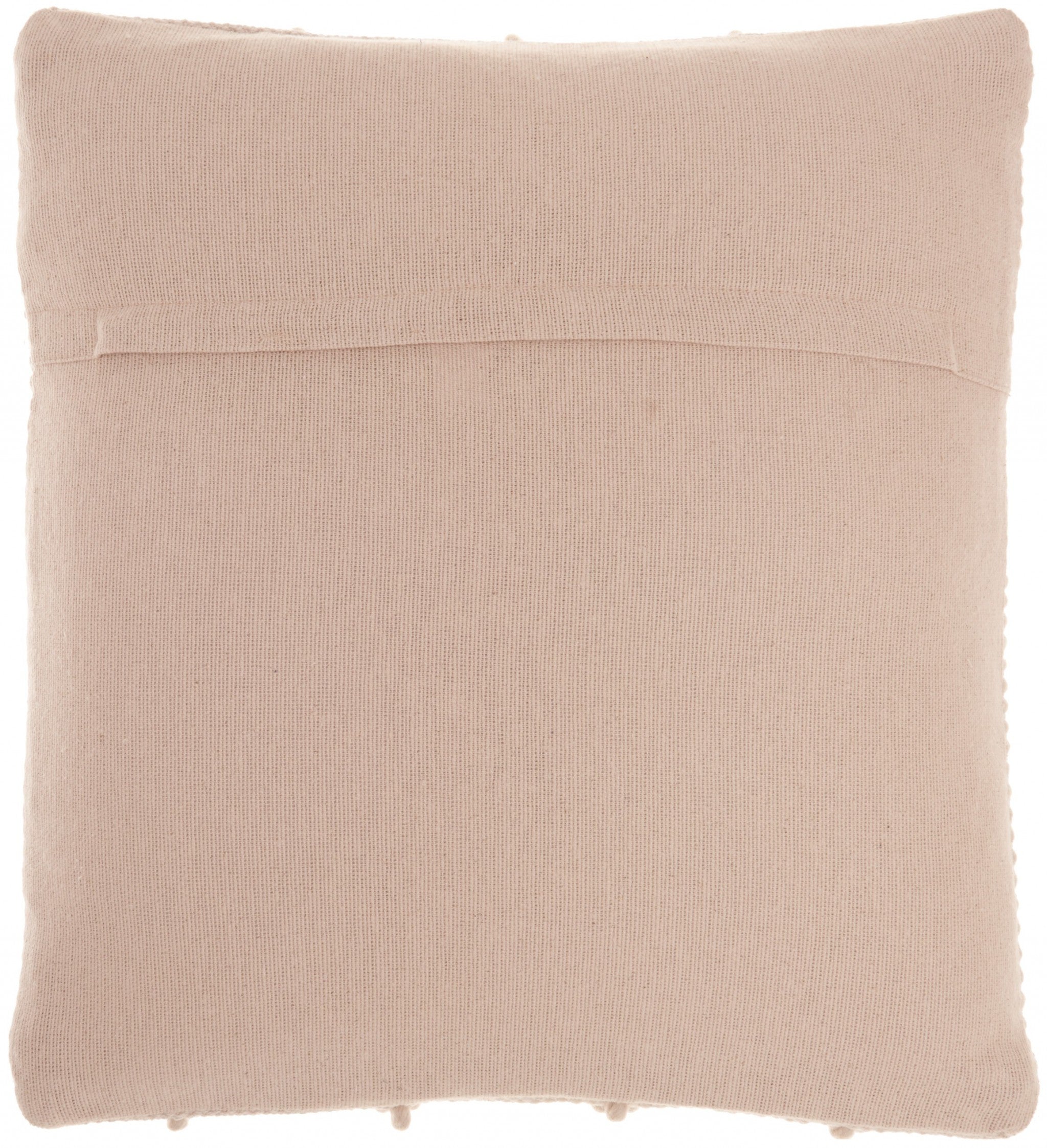 玫瑰粉色 V 形細節抱枕