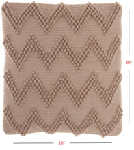 玫瑰粉色 V 形細節抱枕