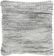 Petite Gray And White Striped Throw Pillow