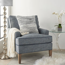 Petite Gray And White Striped Throw Pillow