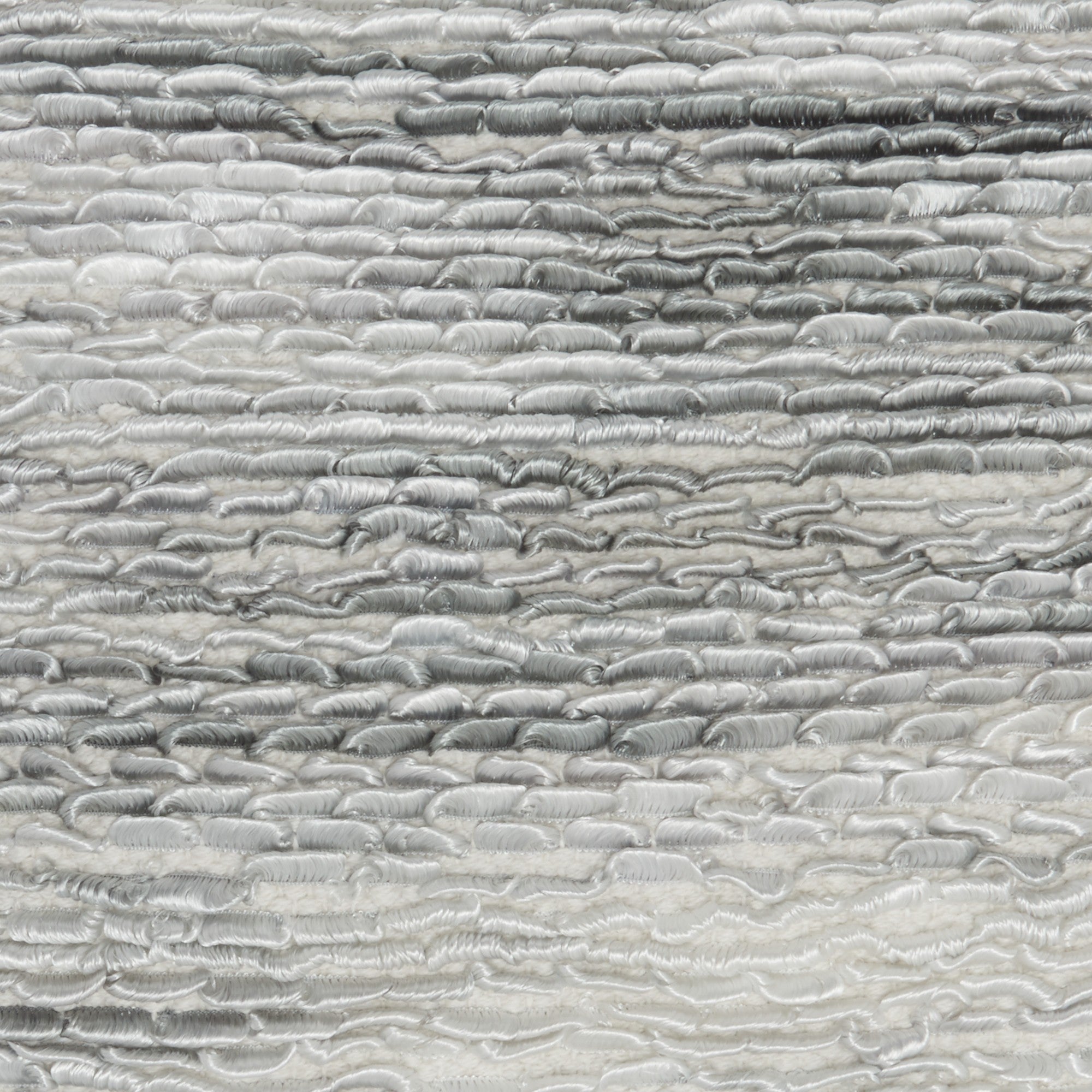 Petite Gray And White Striped Throw Pillow