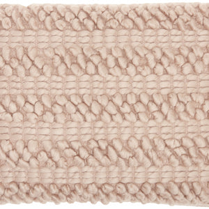 Rose Pink Pom-Pom Detailed Lumbar Pillow