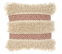 Clay Diamond Patterned Throw Pillow