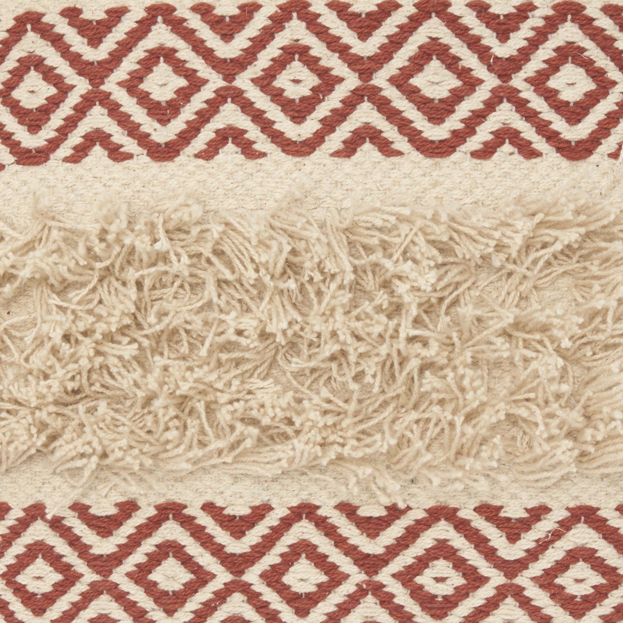 Clay Diamond Patterned Throw Pillow