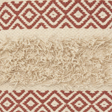 Clay Diamond Patterned Throw Pillow