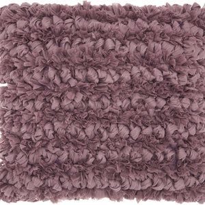 Loose Luscious Shag Purple Mauve Throw Pillow