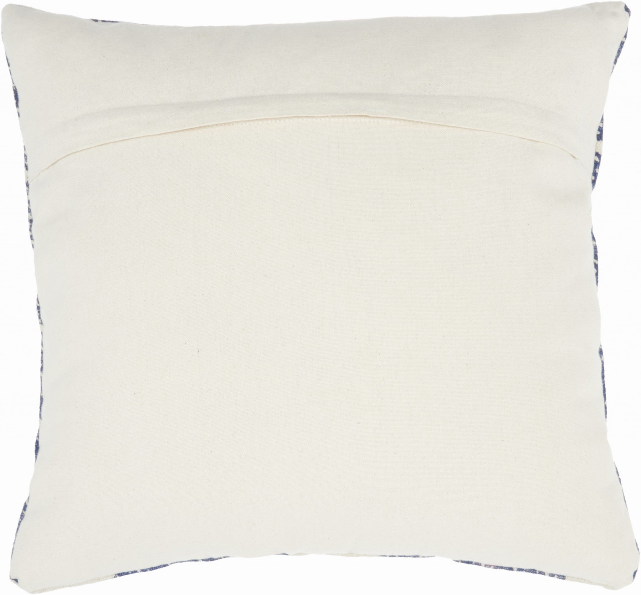 Triángulos azul marino y marfil de 20 "Cojín