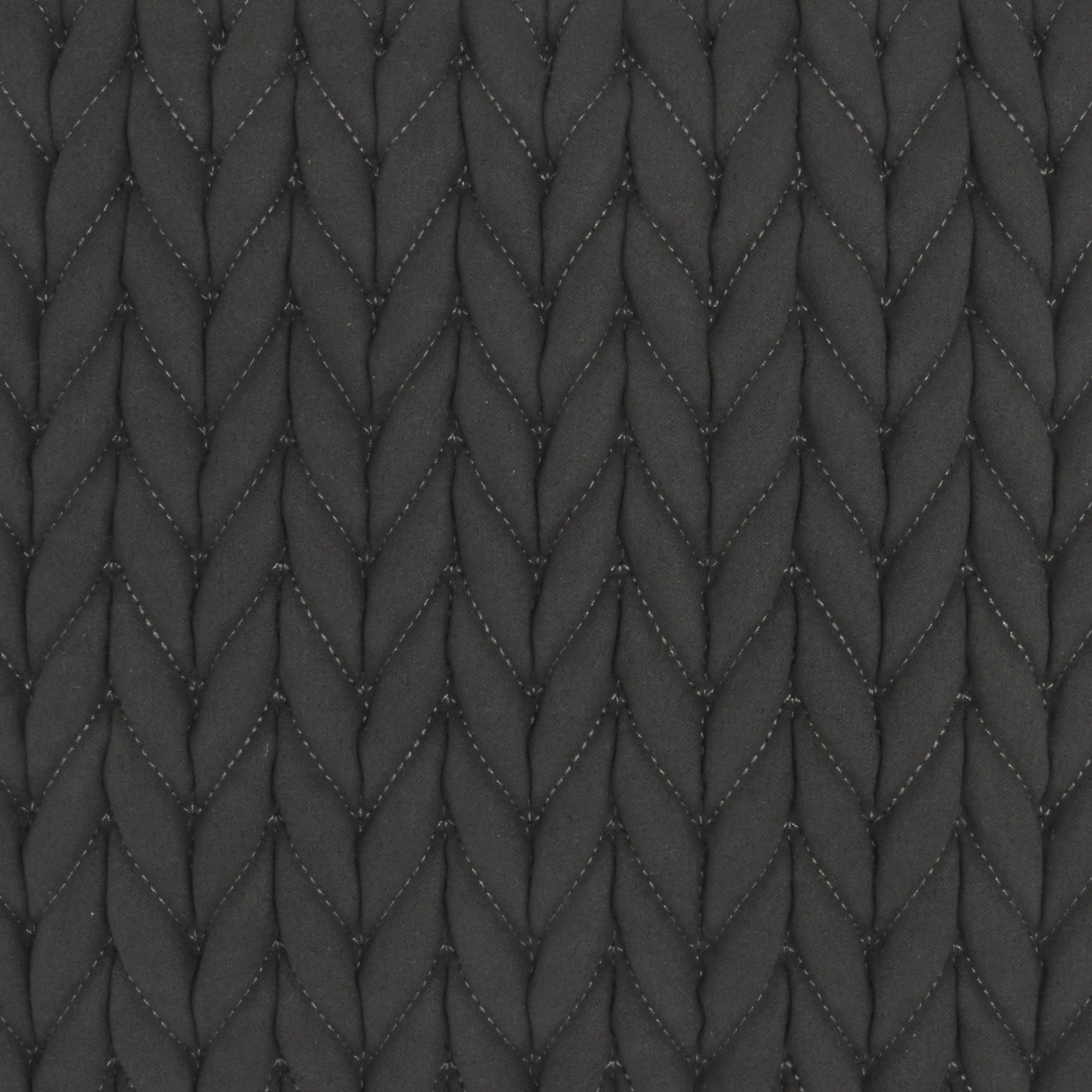 Charcoal Chunky Braid Throw Pillow