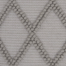 Light Gray Textured Lattice Throw Pillow