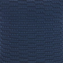 Navy Blue Textured Broken Stripes Throw Pillow