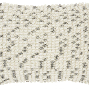 Light Gray Dotted Lumbar Pillow