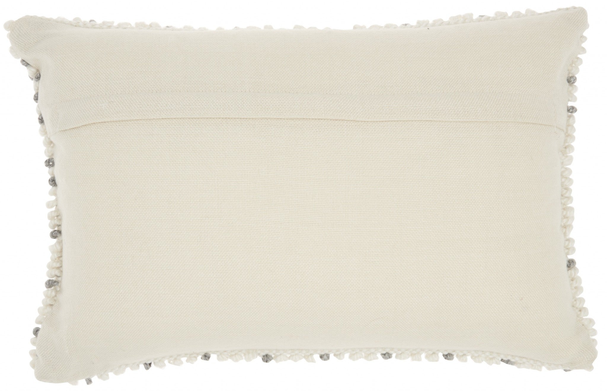 Light Gray Dotted Lumbar Pillow