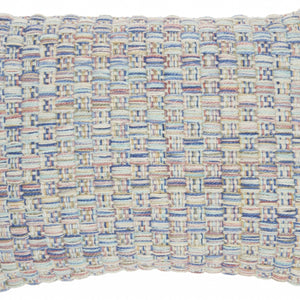 Multicolor Woven Fabric Lumbar Pillow
