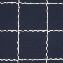 Boho Handcrafted Navy Accent Throw Pillow