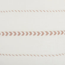 Bohemian White Cotton Accent Pillow With Blush Tassel Details