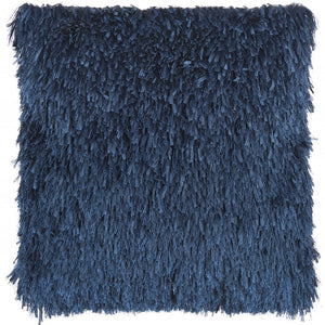 Pelusa azul marino cuadrada Cojín