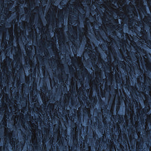 方形海軍藍粗毛抱枕