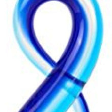 Stylish Light Blue Musical Clef Glass Sculpture