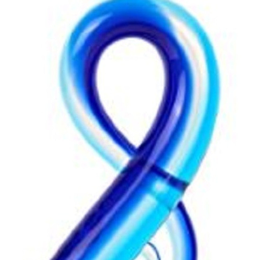 Stylish Light Blue Musical Clef Glass Sculpture