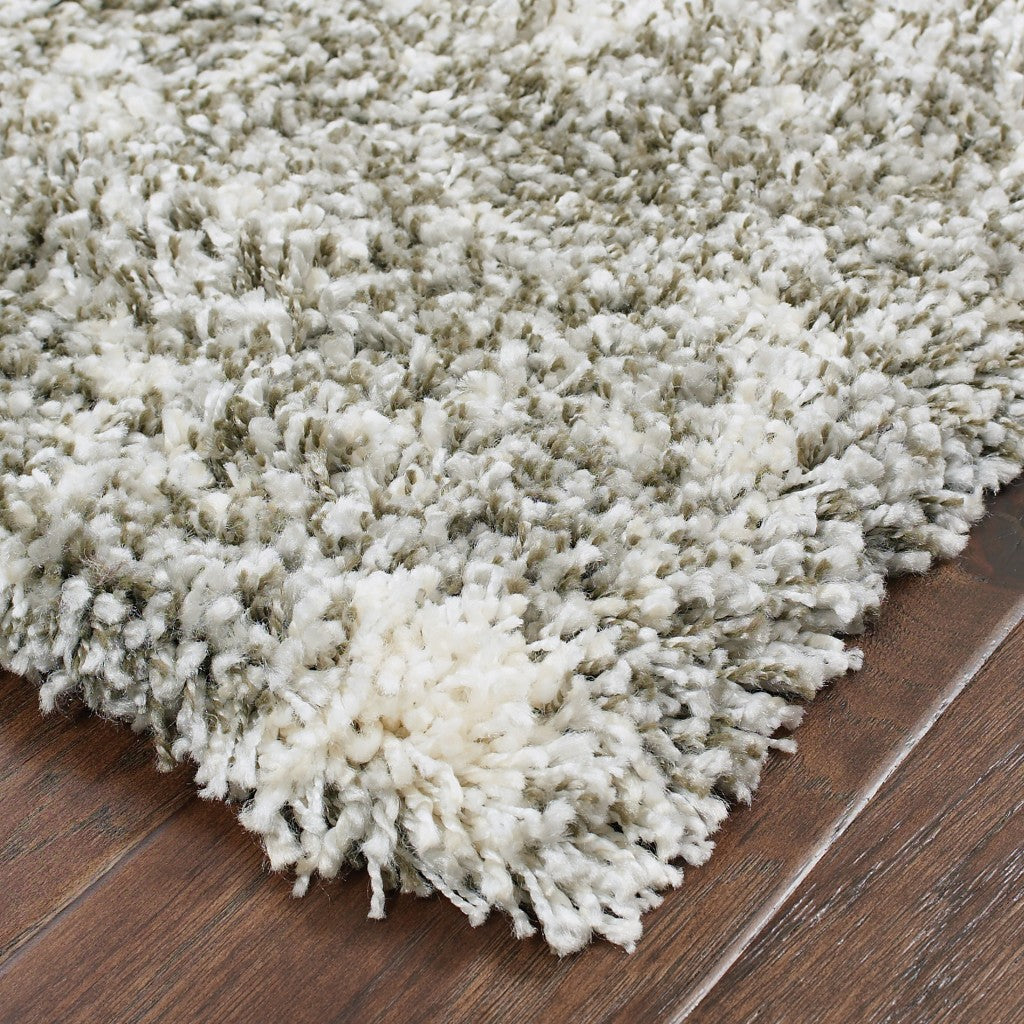 2’ X 3’ Gray And Ivory Distressed Abstract Scatter Rug