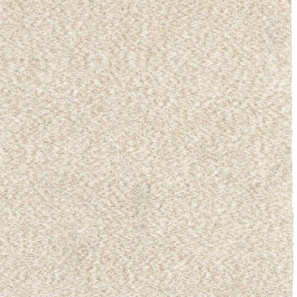 3’ X 5’ Modern Shag Ivory Indoor Area Rug
