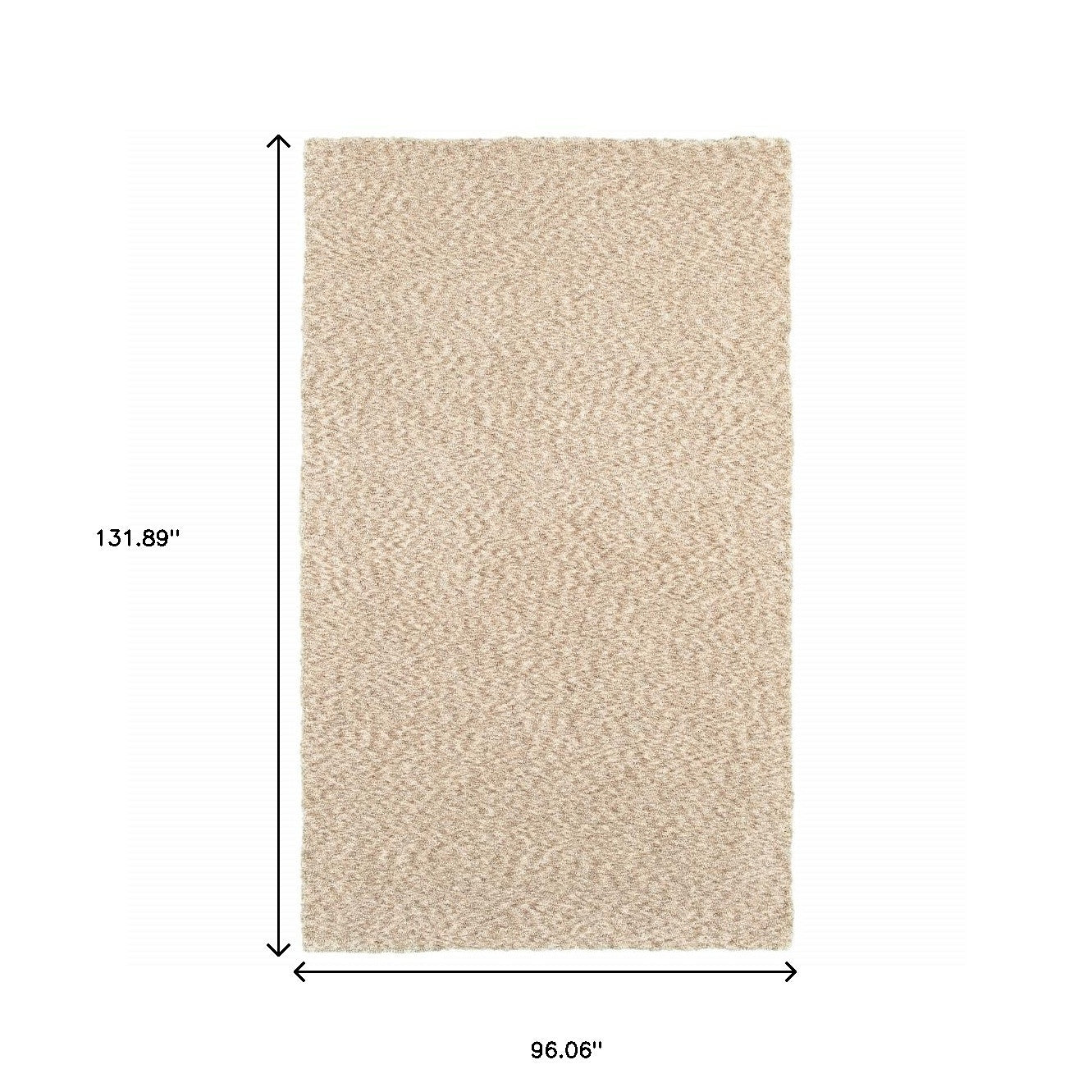 7’ X 10’ Modern Soft Tan Indoor Area Rug