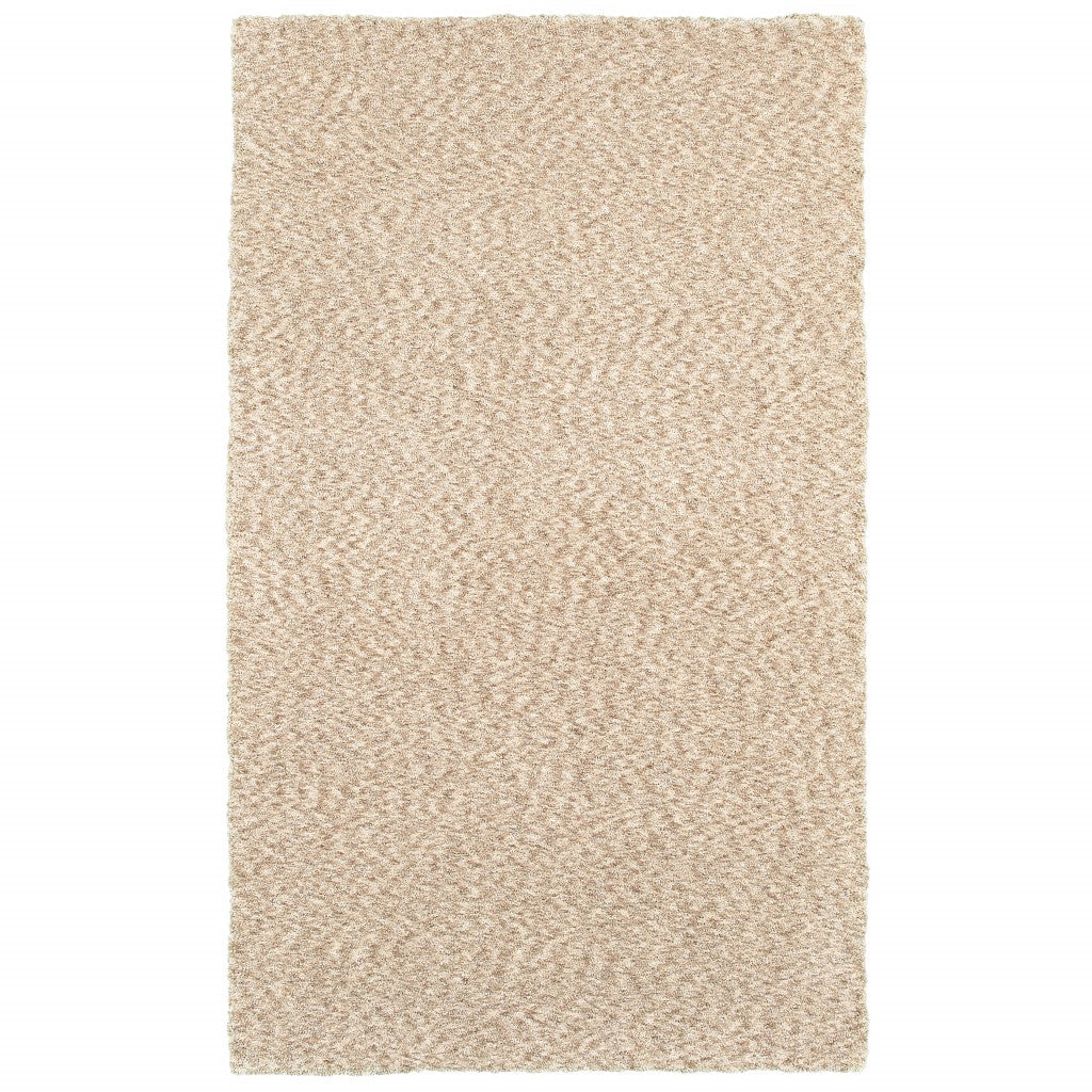 7’ X 10’ Modern Soft Tan Indoor Area Rug