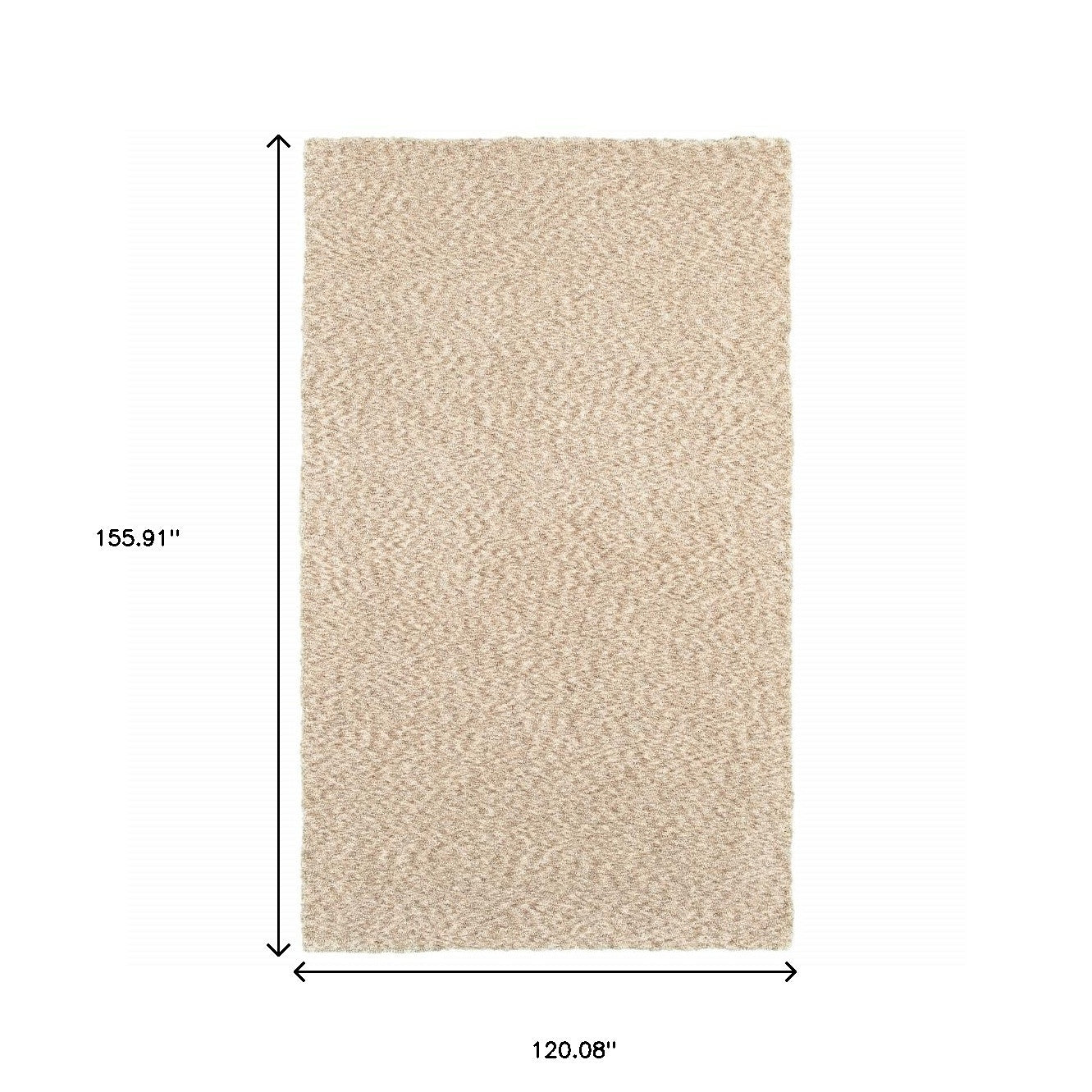7’ X 10’ Modern Soft Tan Indoor Area Rug