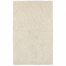 3’ X 5’ Modern Shag Ivory Indoor Area Rug