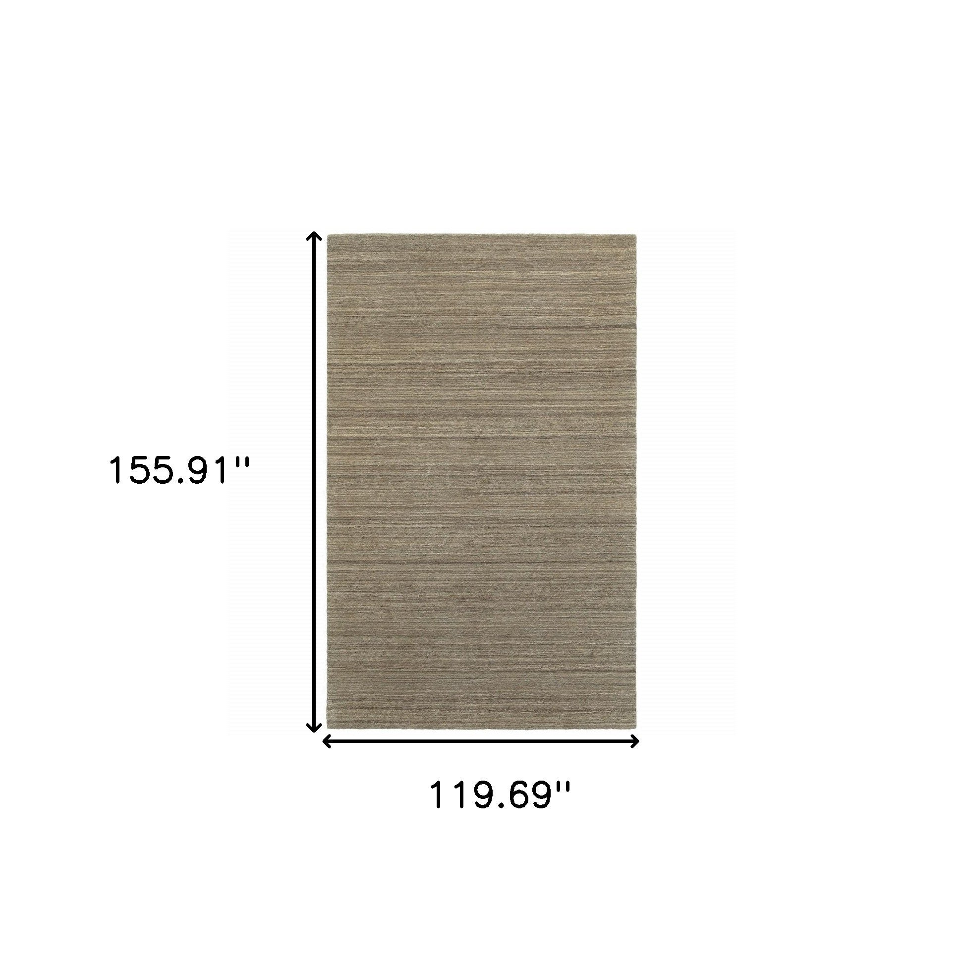 3’ X 8’ Two-Toned Brown And Beige Indoor Runner Rug