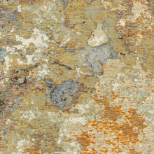 2’ X 3’ Modern Abstract Gold And Beige Indoor Scatter Rug